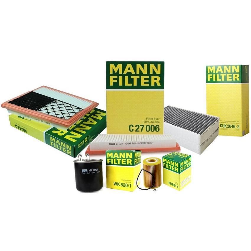 Mercedes Air / Cabin Air / Fuel / Engine Oil Filter Kit 164830021864 - MANN-FILTER 3739354KIT